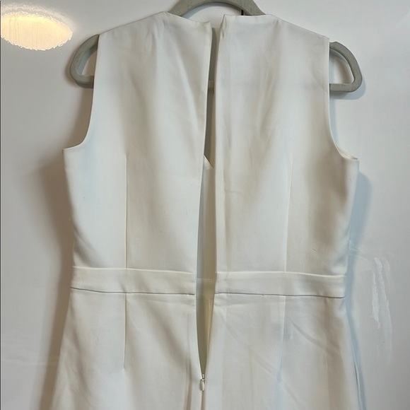 BCBGMaxAzria NWOT Mackensie Cream Sleeveless Asymmetric Skort Romper, Size 10 - Picture 11 of 12